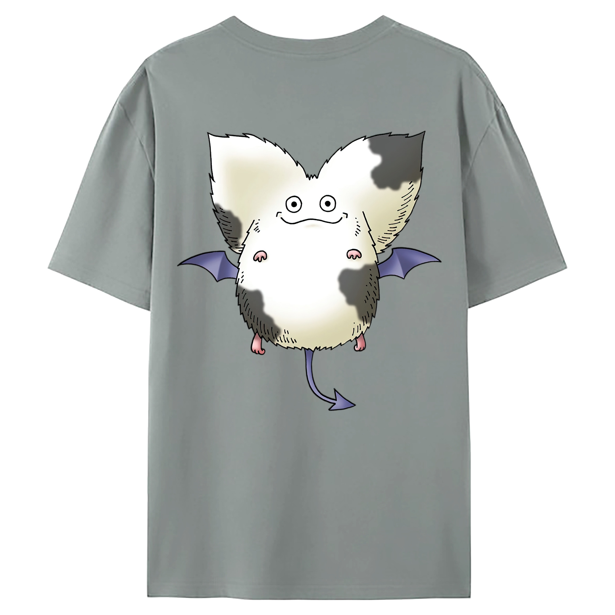 （画像用） ドラゴンクエスト Doragon Kuesuto Dragon Quest 綿100％ メンズ半袖Tシャツ（バックプリント） 通気性